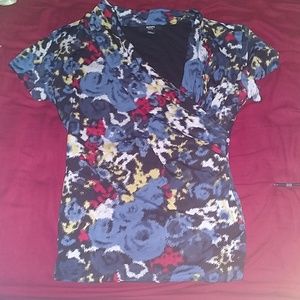 Criss Cross Blouse - Petite Large